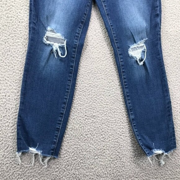 GAP Womens Size 8/29 Short Universal Legging Distressed Raw Hem Mid Rise Jeans - Picture 3 of 15